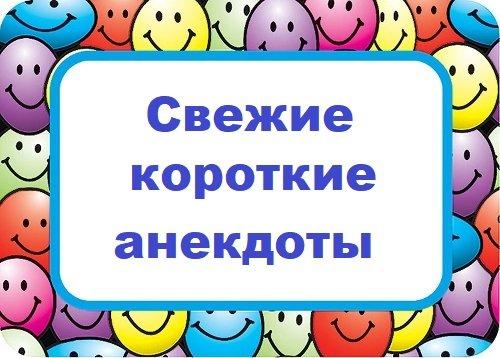 Подробнее о статье Свежие короткие анекдоты