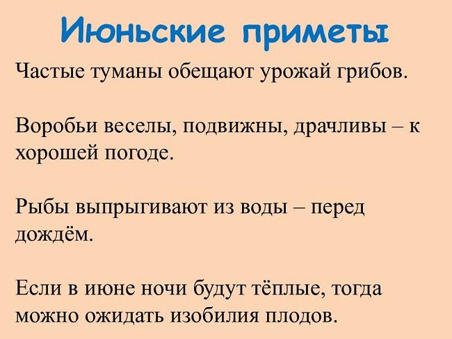 Подробнее о статье Пословицы и приметы про июнь