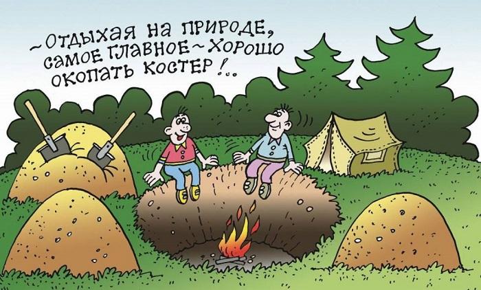 Смешные карикатуры про туристов