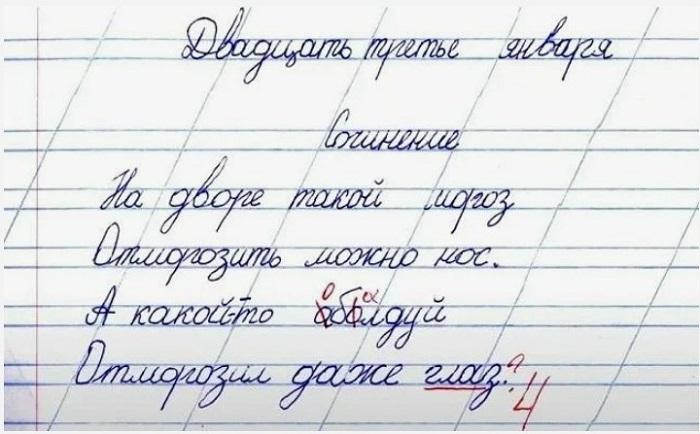 Подробнее о статье Прикольные отрывки из сочинений школьников