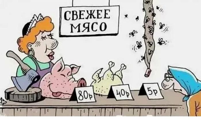 Анекдоты про мясо